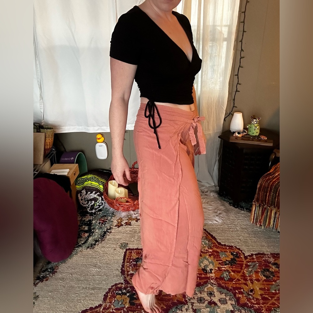Comfortable flowy hippie lounge pants one size